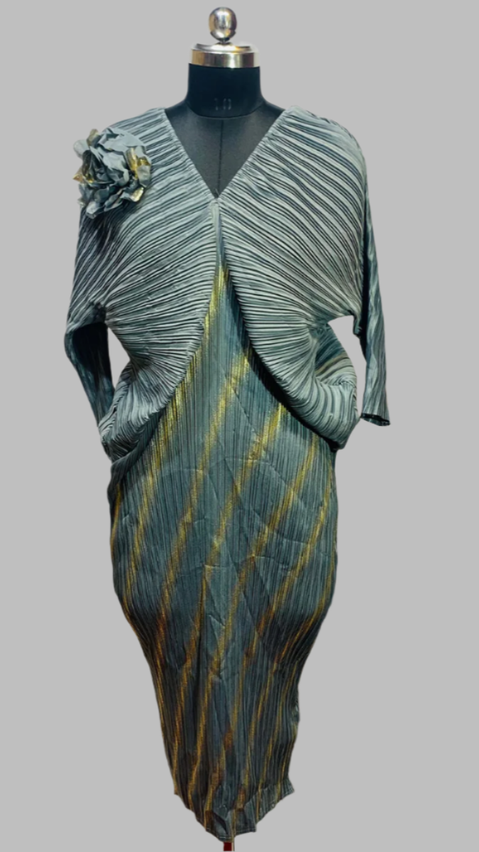 Pleated Kaftan dress