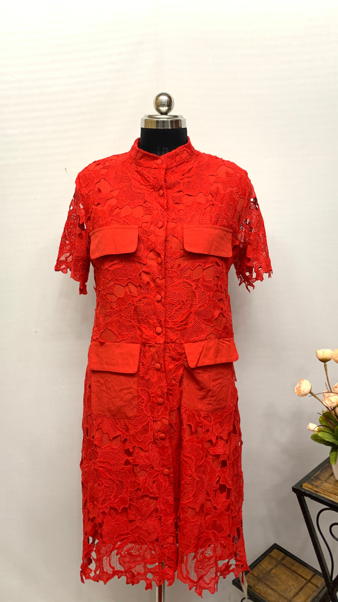 Pocket Lace Dress FC1264