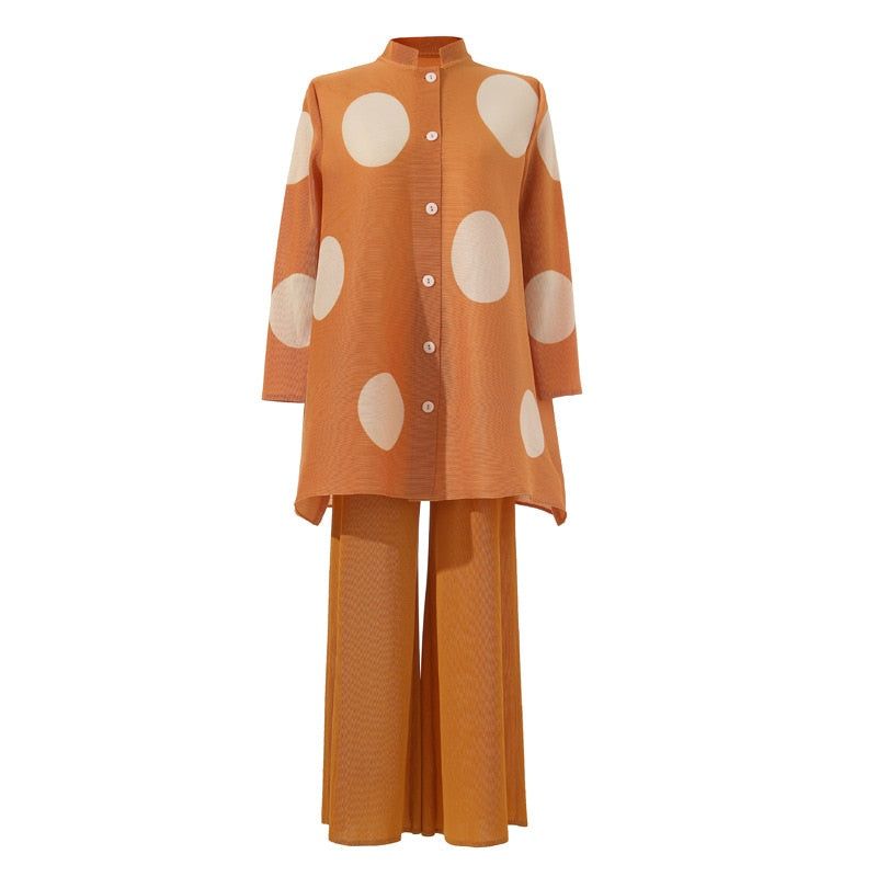 Fc Polka Dot Pleated Co ord Set Media