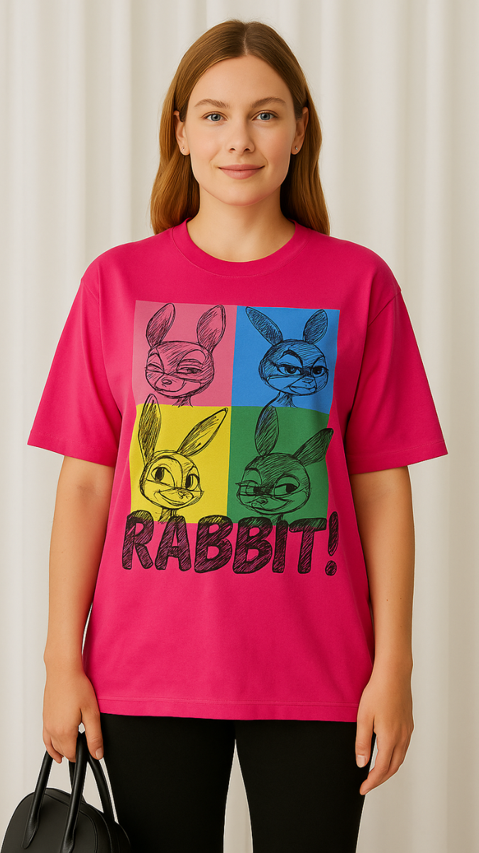 FC Rabbit Print T-Shirt
