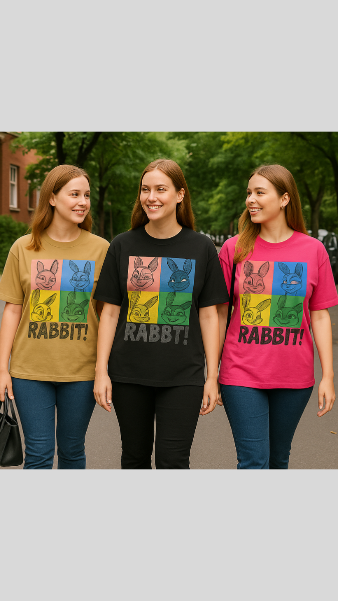 FC Rabbit Print T-Shirt