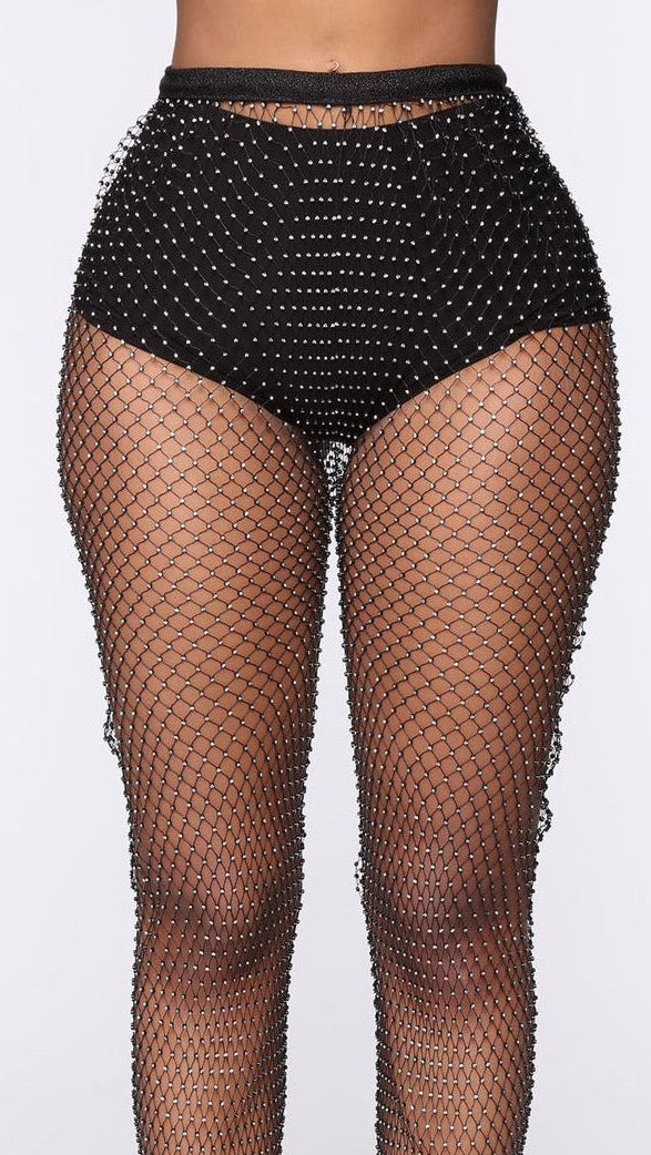 Fc Raining Diamonds Fish Net Pants