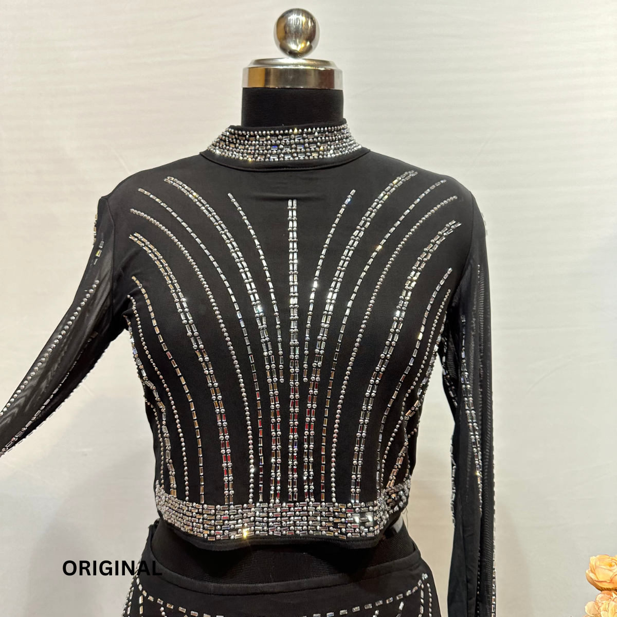 FC Rhinestone Bodycon Two Piece