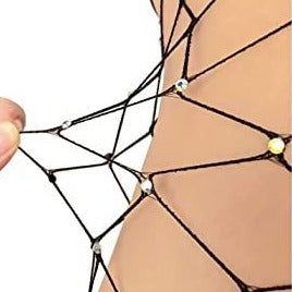 Fc Rhinestone Fishnet Knee Socks no