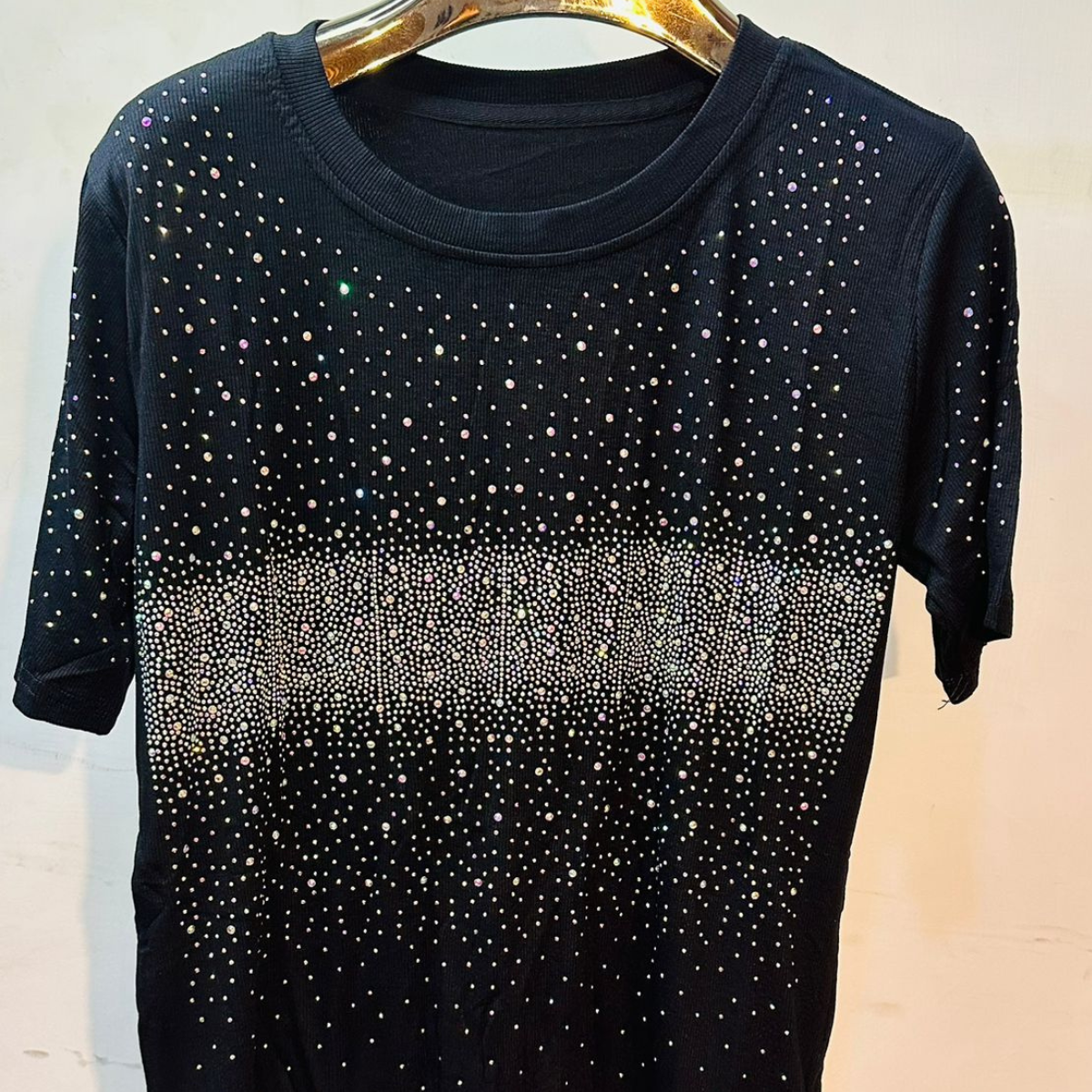 Rhinestones Embellished T-Shirt