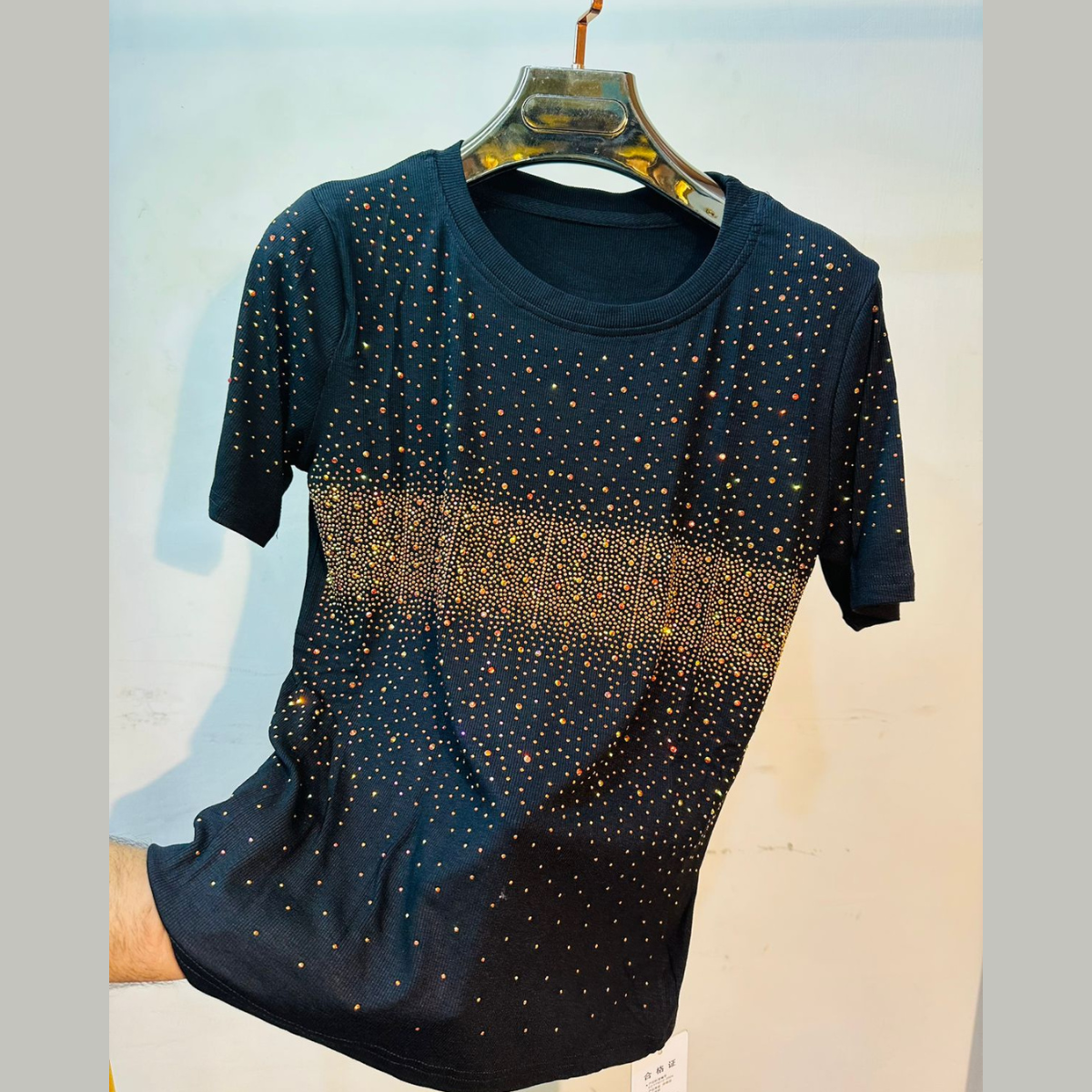 Rhinestones Embellished T-Shirt