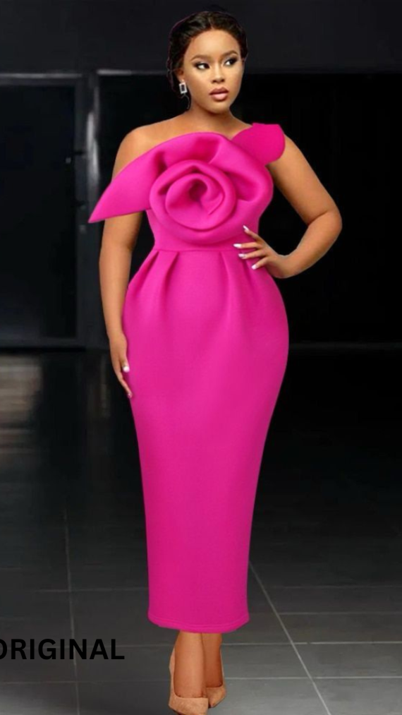 Rose Off Shoulder Dress