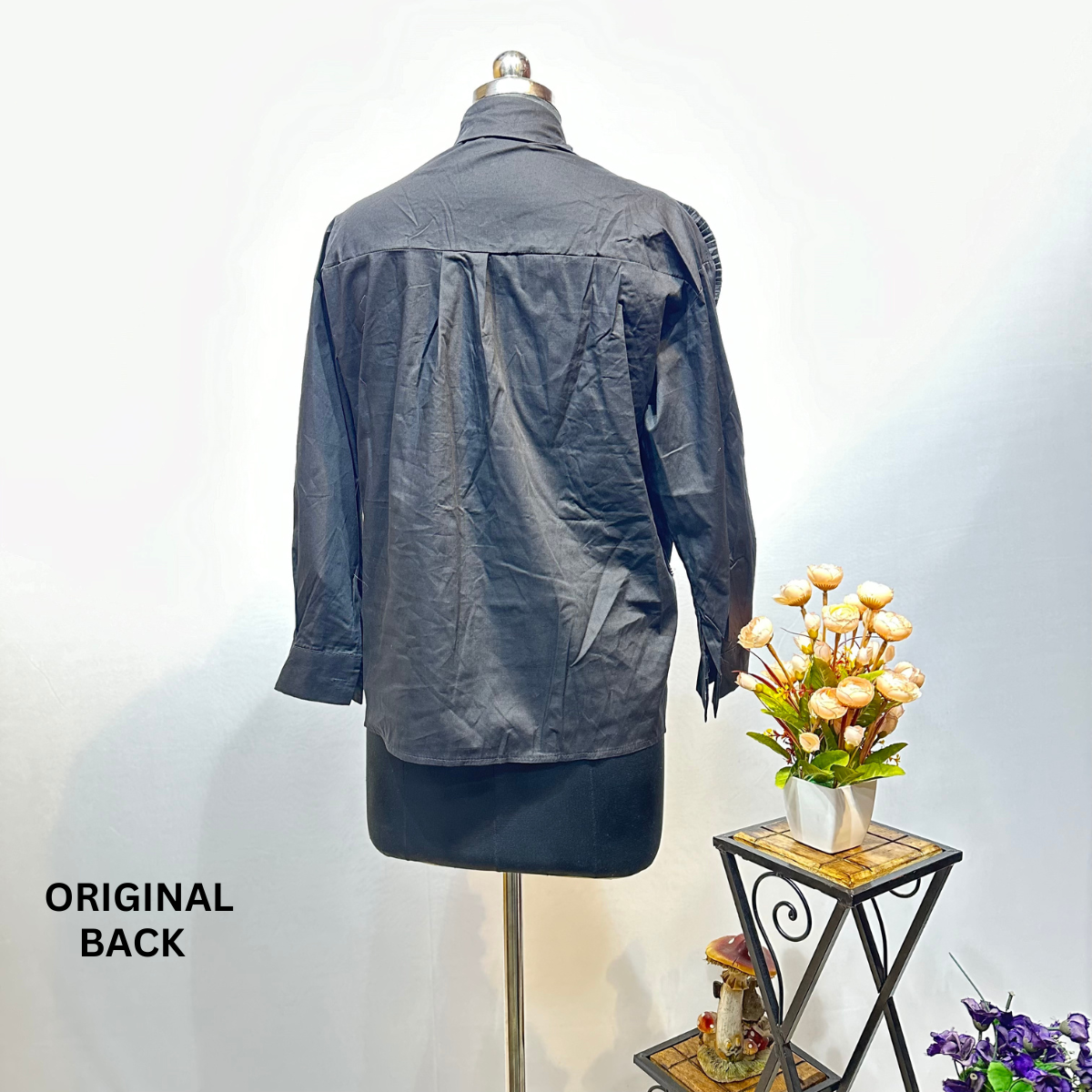Ruffles Pleated Flower Shirt