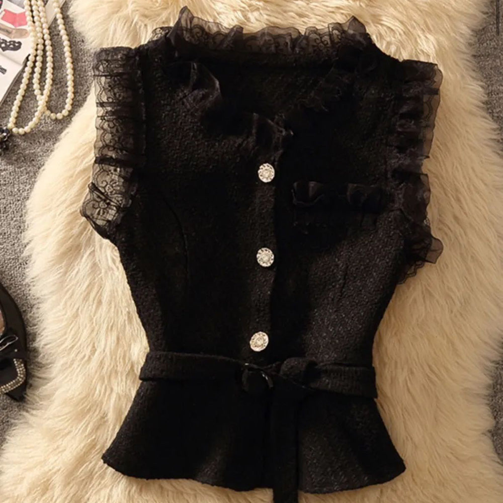 FC knitted woollen Corduroy women Top with Inner