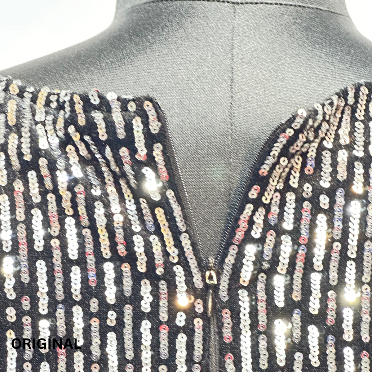 Sequined Partywear Wrap Dress