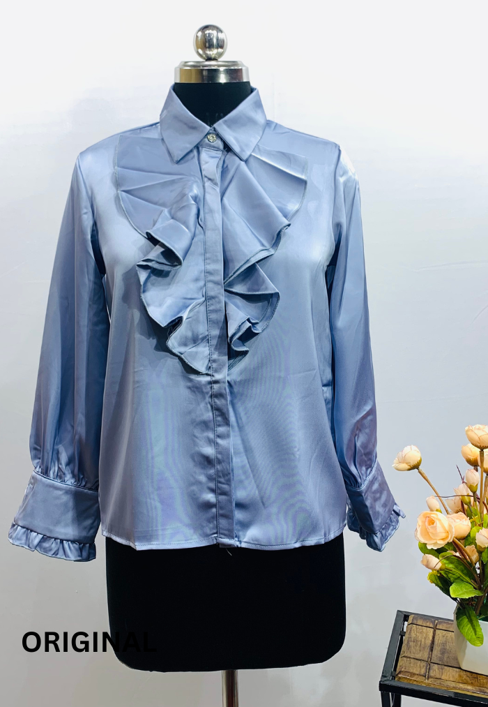 Shirt with Ruffle