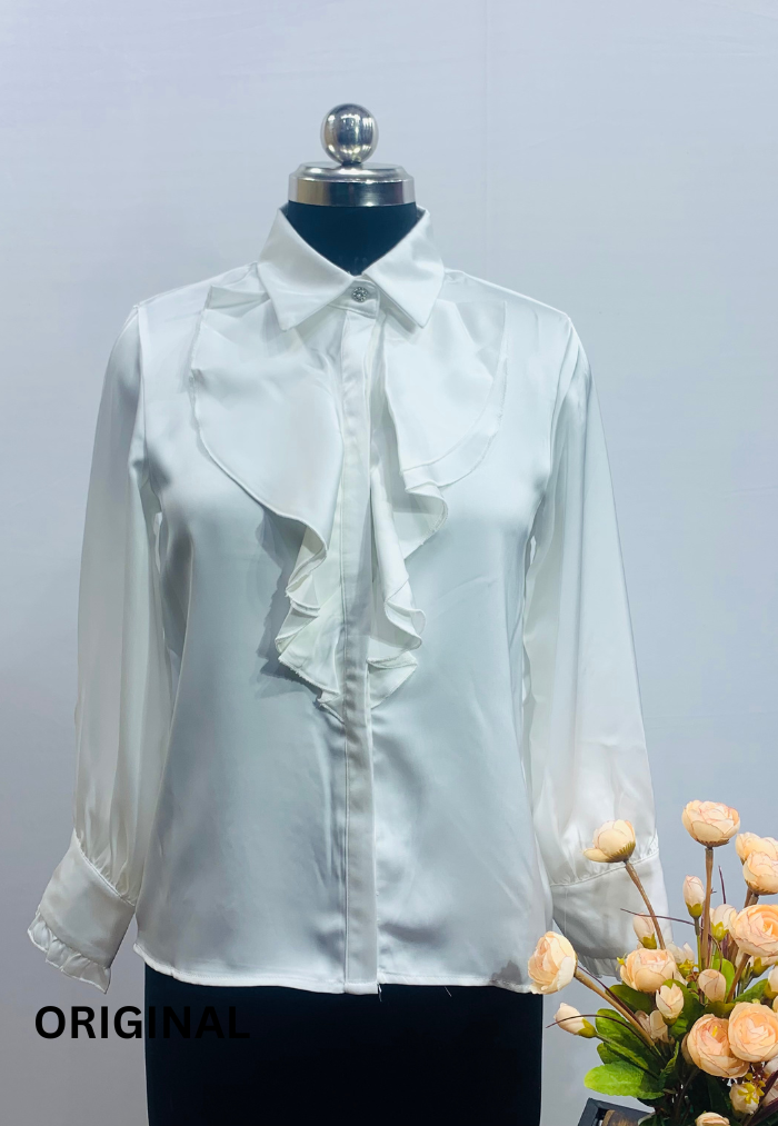Shirt with Ruffle