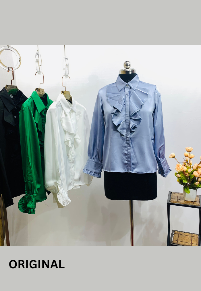 Shirt with Ruffle