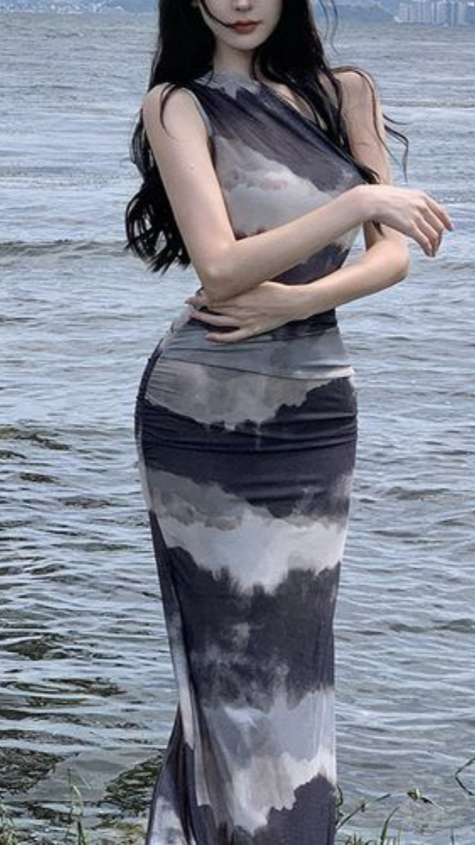 FC Slit Maxi Sheath Dress