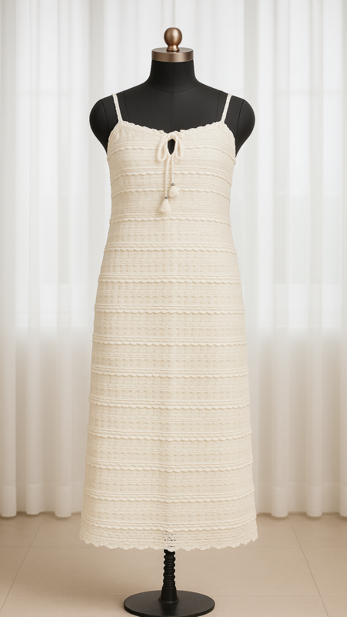 FC Spaghetti Strap Lace Midi Dress