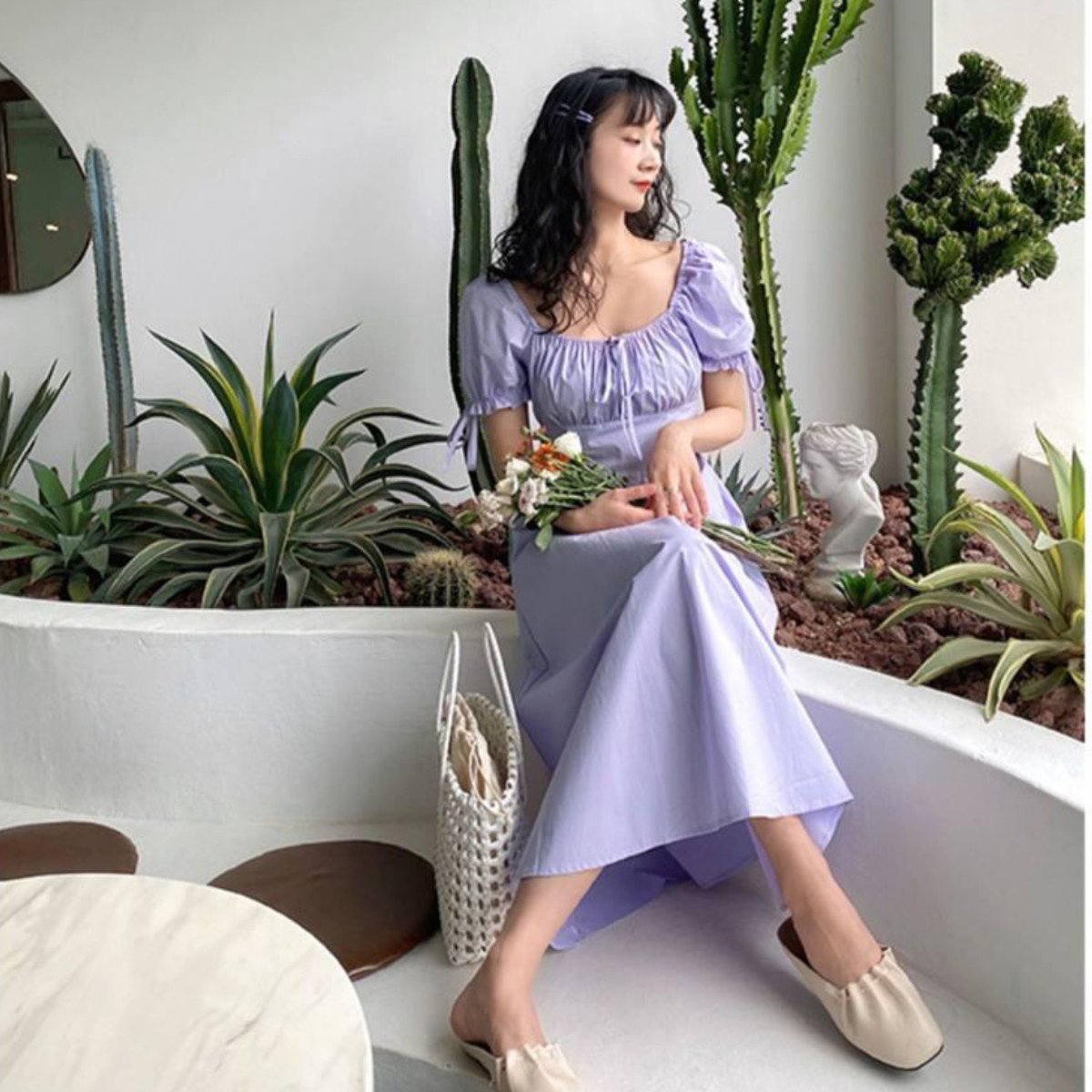 Fc Square Collar Dress