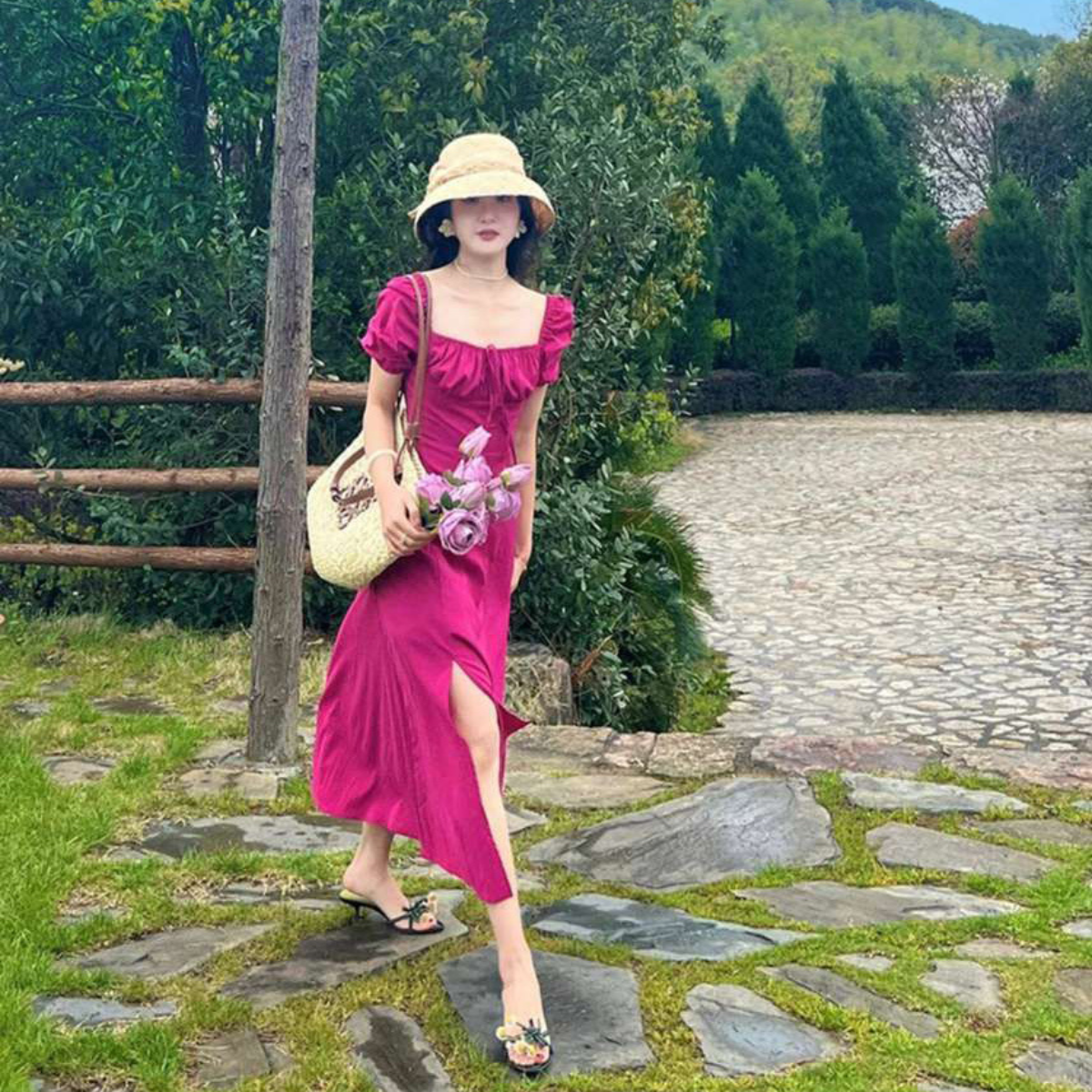 Fc Square Collar Dress