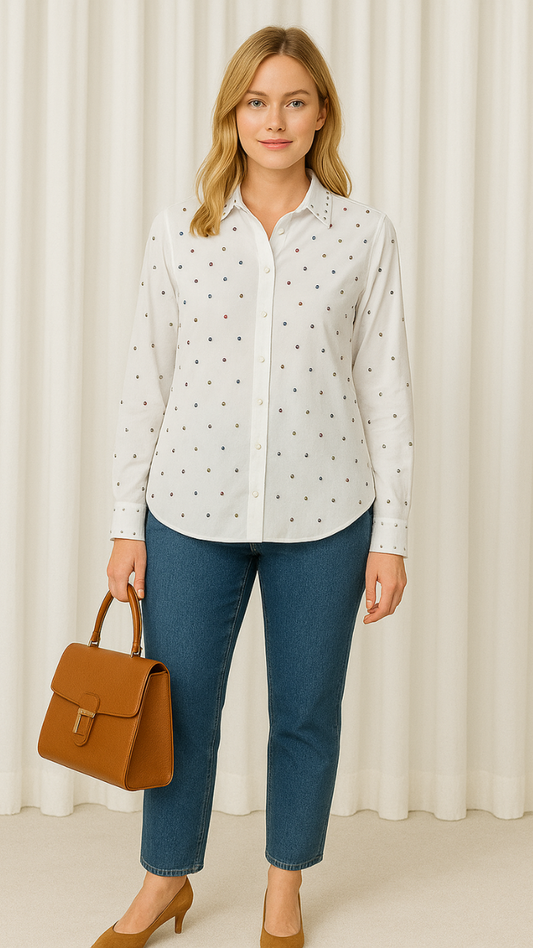 Fc Stone Embellish Shirt