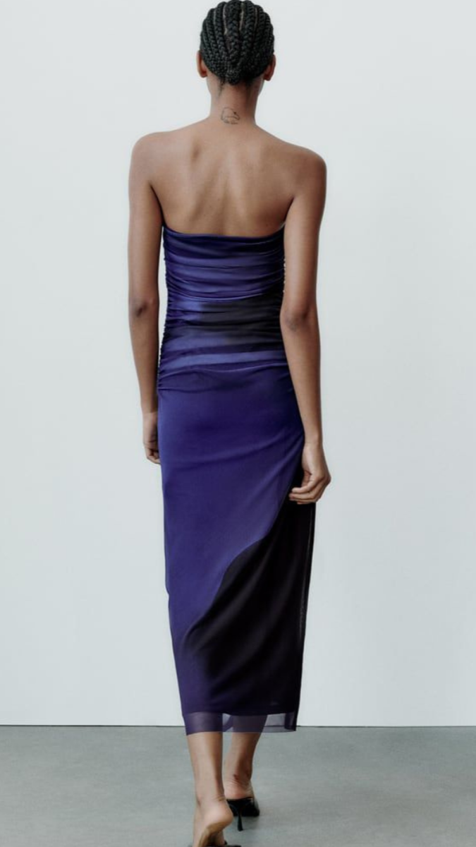 Strapless Midi Dress