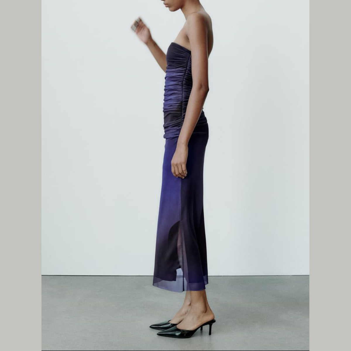 Strapless Midi Dress