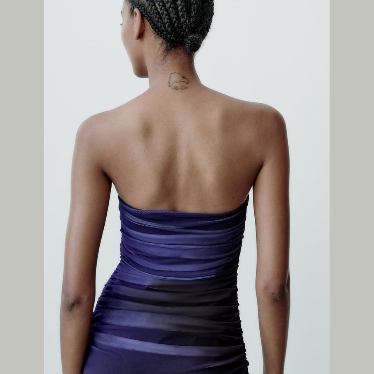 Strapless Midi Dress