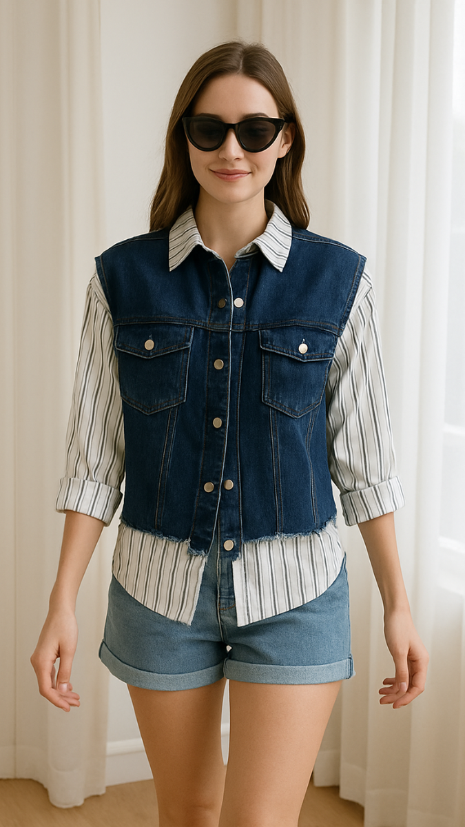 Stripe Denim Shirt FC1083