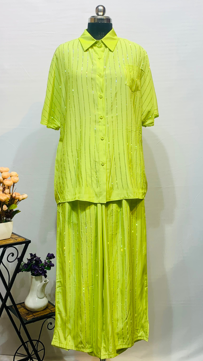 FC Stripe Rhinestone Embellished Co-ords