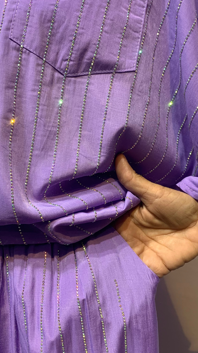 FC Stripe Rhinestone Embellished Co-ords