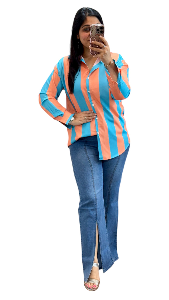 Striped Collar Shirt FC1902