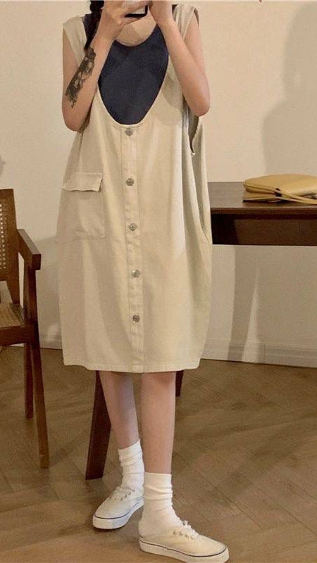 Style Lazy Loose Belly Cover Dress