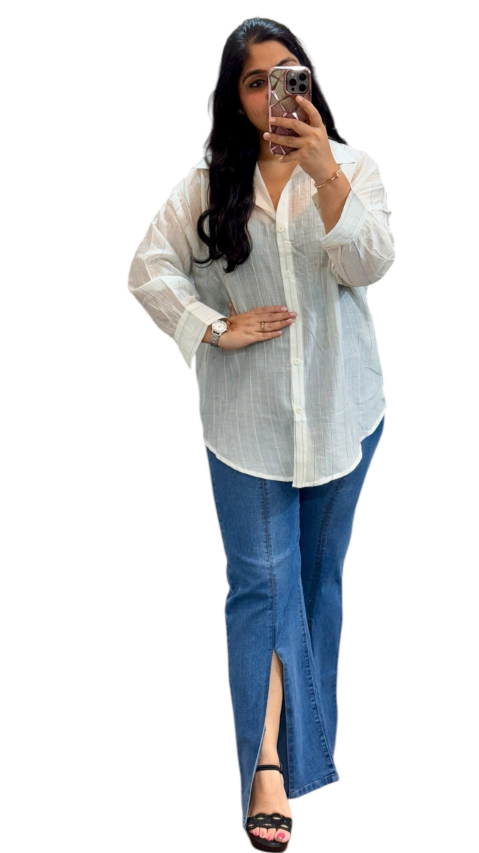 Stylish Glittering Line Shirt FC1940