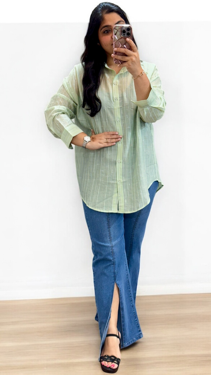 Stylish Glittering Line Shirt FC1940