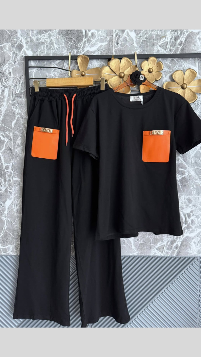 Stylish Pocket Wide Leg Coord Set FC1785