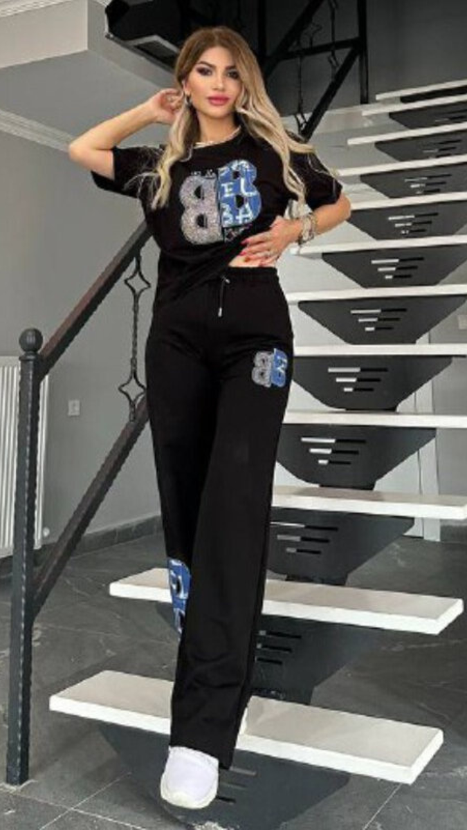 Stylish Printed Half Sleeve Coord Set FC1815
