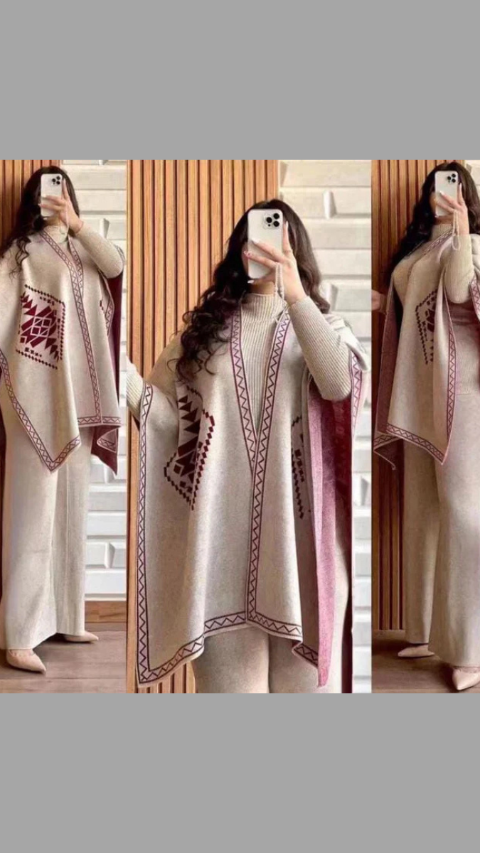 Stylish Shrug 3Pc Coord FC1655