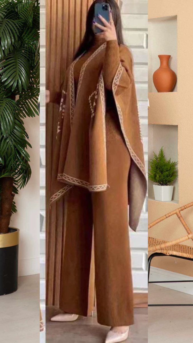 Stylish Shrug 3Pc Coord FC1655