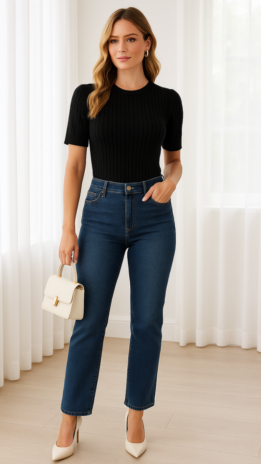 Stylish Back Knitting Top FC1325
