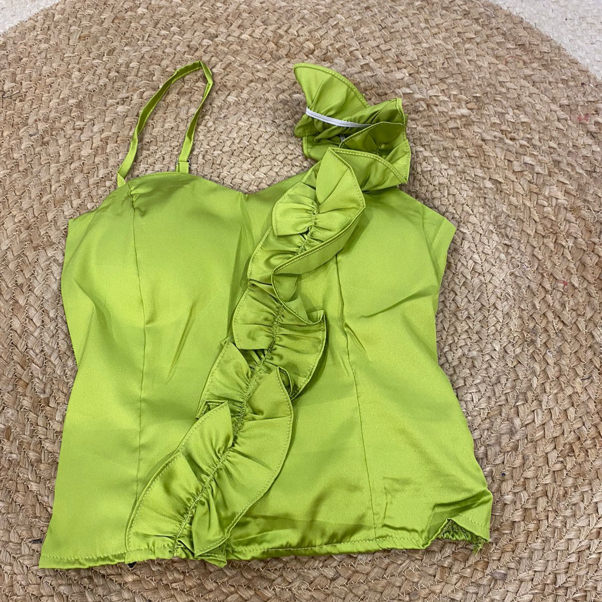 The Ruffle Wrap Tank Top
