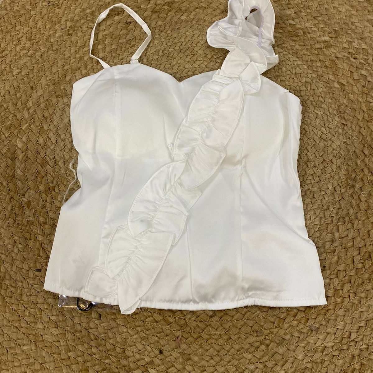 The Ruffle Wrap Tank Top