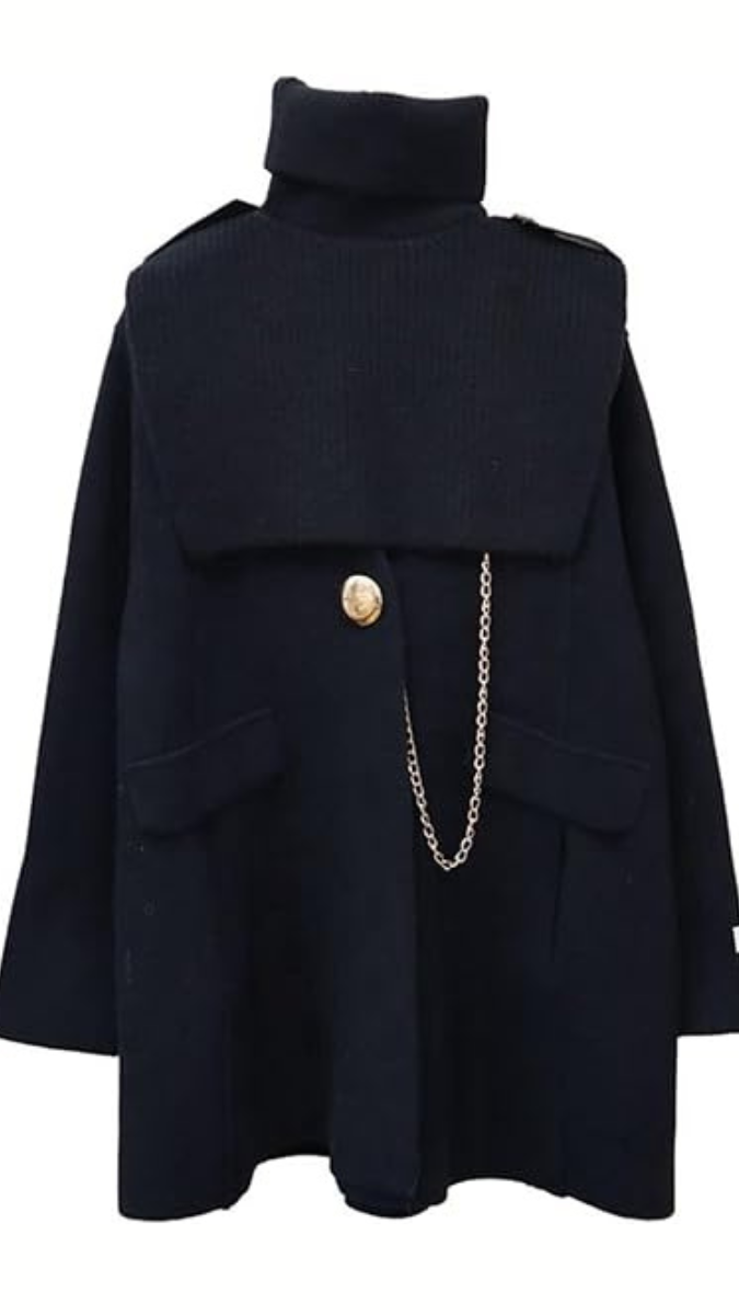 Turtleneck Shawl Double-Sided Coat FC1726