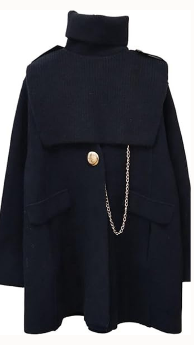 Turtleneck Shawl Double-Sided Coat FC1726