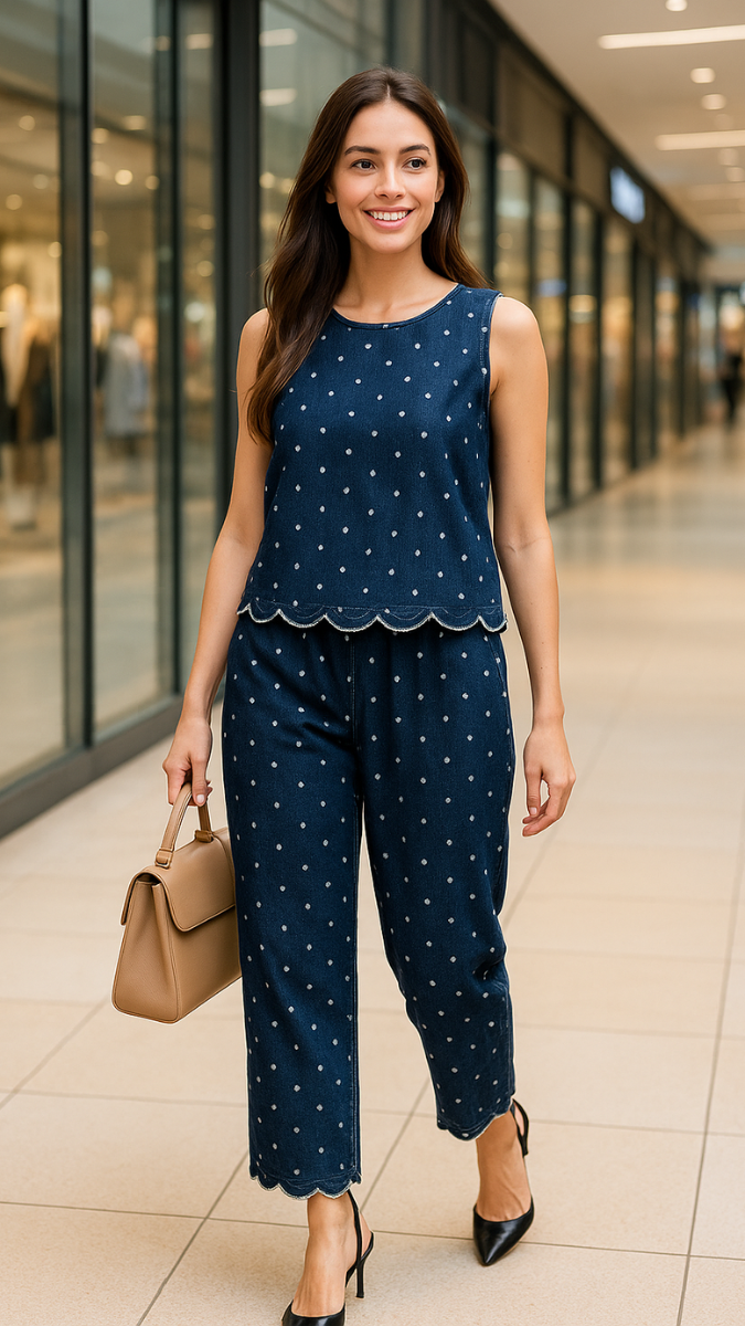 Uneven End Sleeveless Coord Set FC1817