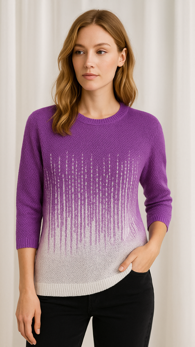 Uneven Line Printed Top FC1219