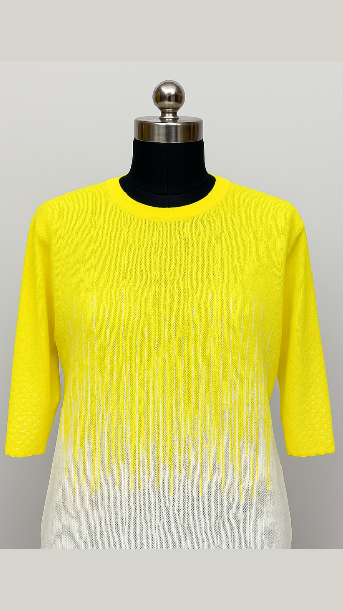 Uneven Line Printed Top FC1219