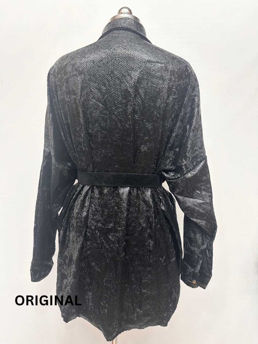 Velvet Shimmer Belted Dress FC1481