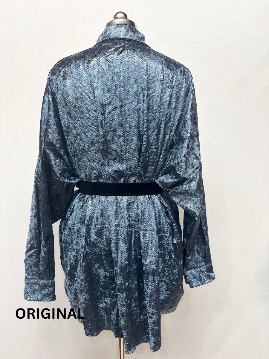 Velvet Shimmer Belted Dress FC1481