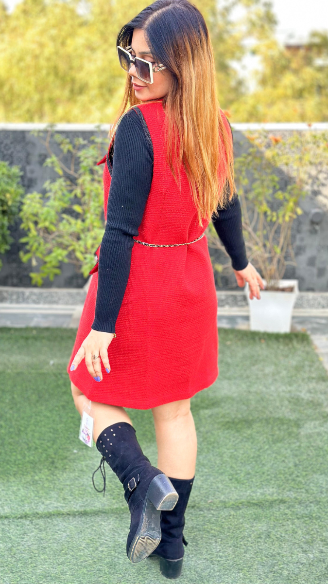 Winter Midi Dress With High Neck FC1701