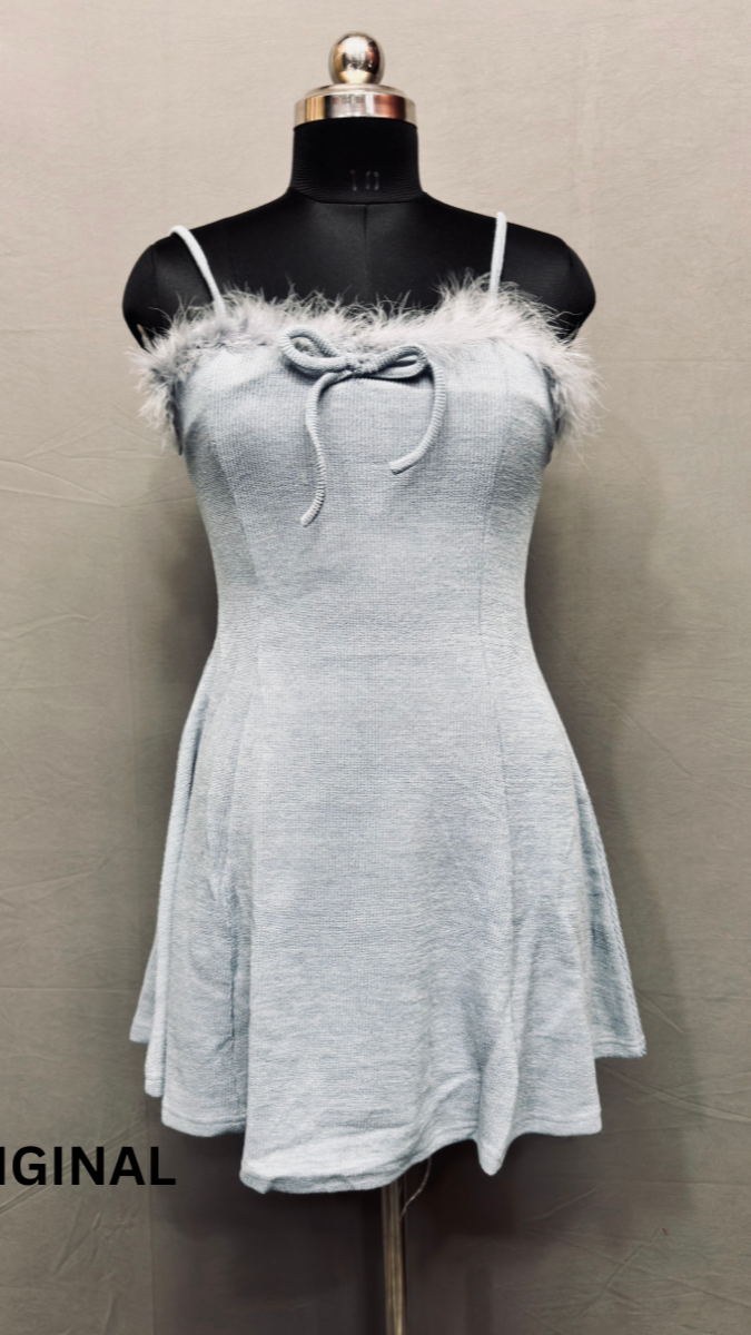 Women Knitted Two Piece Suspender Skirt Winter Dress FC1488