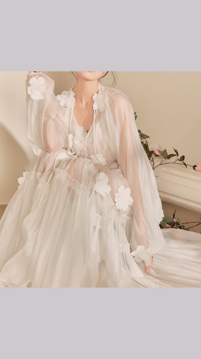 Women Midi Dress Embedded With Flowers FC1885