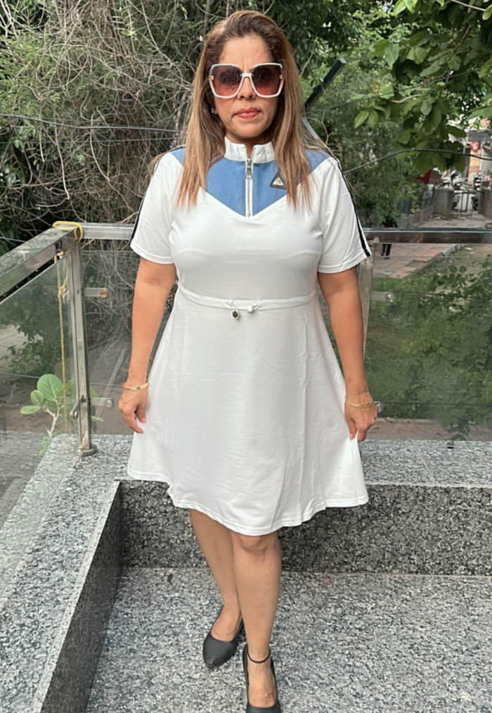 Zip Lined Maxi Dress